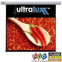 240 x 240 cm (346 cm Diagonale) Ultraluxx Rolloleinwand im - 1:1 Leinwandtuch f�r HDTV, FullHD, 3D TV