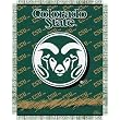 Colorado State Rams Triple Woven Jacquard NCAA Throw (017 Focus) (48x60")"