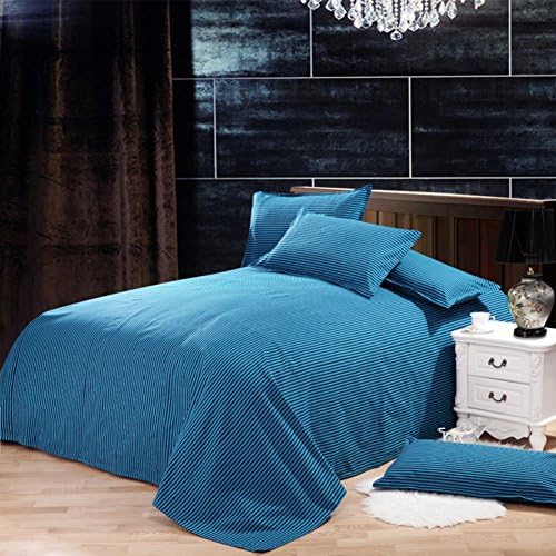 coarse cotton padded sheets by hand/One-piece cotton stripe twin bed sheets-K 250x250cm(98x98inch)