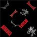 Metallica -Mohawk Skull & Crossbones and Red Logo & Black/Gray Classic Logo on Black ...