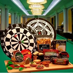 Bullseye Deluxe Dart Board Gift Set - Great Gift for Men