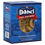 DaVinci Pasta, Angel Hair Nests, 16-Ounce Bags (Pack of 12)