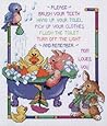 Janlynn Cross Stitch Kit, 12-Inch by 10-Inch, Bath Time Rules