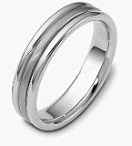 5mm Custom Design Platinum Wedding Band Ring