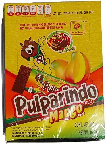 Pulparindo Mango (Set 2 Boxes of 20 Each Boxes) 40 Pieces of .5 Oz Each by Pulparindo mango