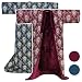 メーカー直販 遠赤綿入りアクリルボア【かいまき】 インフルエンザ対策かいまき エンジ 1枚5040円