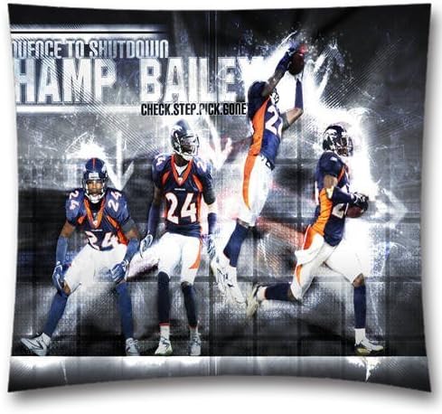 Christmas Design Denver Broncos Throw Pillow Covers,NFL Team Collections,Cotton NFL Fans Throw Pillow Cases,Size 18x18Inch