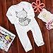 Cute Toddler Baby Girls Boys Fox Romper Bodysuit Outfits One-Pieces (6-12 Months) White