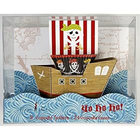 Meri Meri Pirate Ship Cupcake Holder Set