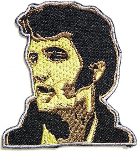 2" Wide x 3" Tall Elvis Presley Music Rock N Roll Pop Rock Logo Sign Patch