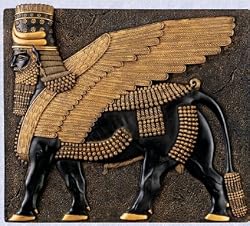 Egyptian Assyrian replica Sculpture ancient Bull Wall New The Digital Angel
