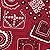 Bandana Red Series F0268 Vinyl Tablecloth 54" X 45' Roll