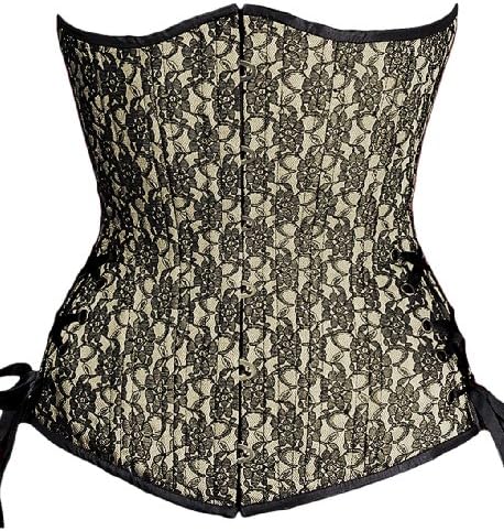 Timeless Trends Women's Ivory and Lace Corset