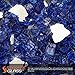 Starfire Glass 20-Pound Fire Glass with Fireplace Glass and Fire Pit Glass, 1/2-Inch, Cobalt Blue (Reflective Supreme)