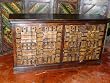 Antique Doors Iron Straps Ochre Patina Sideboard Buffet Server India