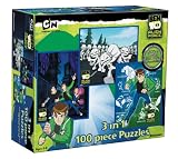 Ben 10 Alien Force Triple Jigsaw Puzzle Pack (100 Pieces Each)