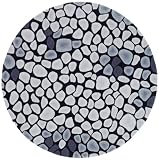 Safavieh Soho SOH722A Grey 6 Round Handmade Area Rug Safavieh Soho SOH722A Grey 6 Round Handmade Area Rug