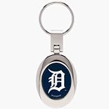 Detroit Tigers Domed Metal Keychain