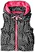 Pink Platinum Girls' Puffer Vest In Foil Dot