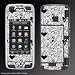 Verizon LG Voyager black/white hearts Gel Skin vyger-g25