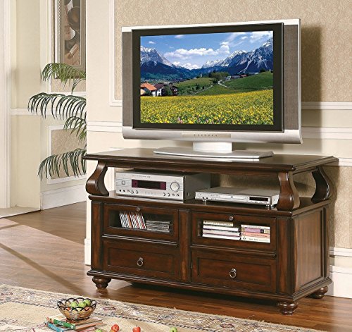 1PerfectChoice Amado Walnut TV Stand with 4-Drawer