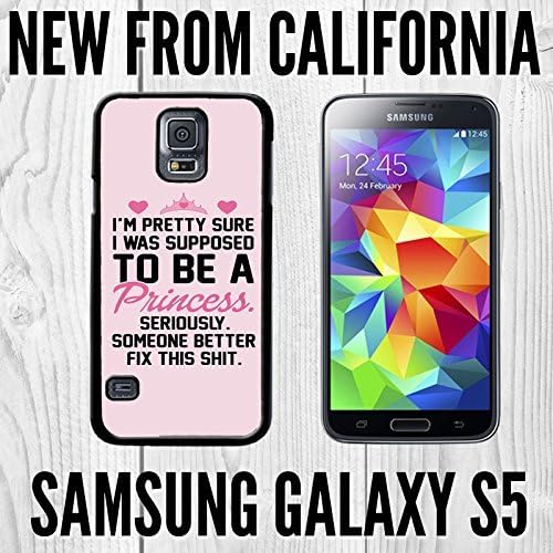Cute Funny Princess Quote Custom made Case/Cover/skin Samsung Galaxy S5 -Black- Plastic Snap on Case