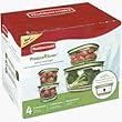 Rubbermaid 7J9300FRESH 4 Container Produce Saver Food Storage Set
