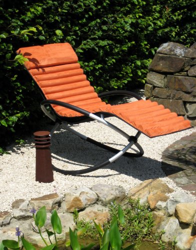 LECO 39398115 Schaukelstuhl-Kissen passend zum Alu-Schaukelstuhl, terracotta Preisvergleich