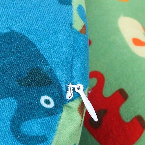 Bedding U-Shaped Memory Foam Travel Neck Pillow with Soft Velvet Cloth Zipper Cover Blue White Floral Pattern Neck & Cervical Pillows