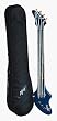Ashbory Bass 18" Scale Fretless Electric Bass Guitar - Frost Red Metallic