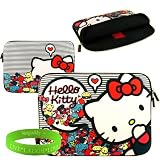 Macbook Pro 13? Notebook Accessories Officially Licensed Hello Kitty Gummi Bears Neoprene Sleeve Carrying Case for Macbook Pro 13? Notebooks + VanGoddy LIVE+LAUGH+LOVE Wristband + Pink Silicone Keyboard Sleeve