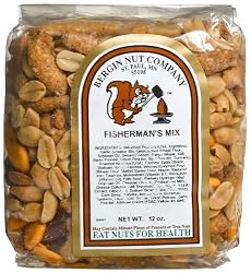 Bergin Nut Company Fishermans Mix, 12-Ounce Bags (Pack of 4)