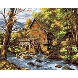 Plaid Paint by Number Kit, 20-Inch by 16-Inch, Rocky Creek Mill