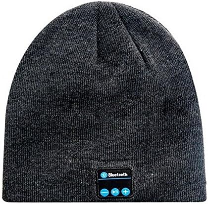 Bluetooth Beanie Hat, Music Soft Warm Hat Cap with Wireless Headphone Headset Stereo Speaker Mic Hands-free,Best Gift for Winter Outdoor Sport Skiing Snowboard Hiking (Dark Gray)