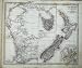 1876 Stielers Map Australia Tasmania New Zealand Sharks
