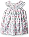 Mud Pie Toddler Girls' Sleeveless Smocked Neckline Sun Dress, Pink Butterfly, 2T