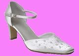 Shades Ladies Ivory Satin Wedding Shoes Size 7
