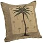 Brentwood Originals Panama Jacquard Chenille 18-by-18-inch Decorative Pillow, Palm Tree