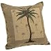 Brentwood Originals Panama Jacquard Chenille 18-by-18-inch Decorative Pillow, Palm Tree