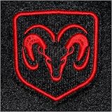 Grey Carpet Two Front Mats 1994-1997 Dodge Ram 1500 Custom-made Logo Floor Mats
