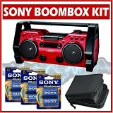 Sony ZS-H10CP Heavy-Duty CD Radio Boombox & Accessory Kit