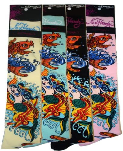 ED HARDY Christian Audigier Knee High Koi Womens Socks