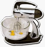 50s style CHROME KITCHEN MIXER MAGNET retro