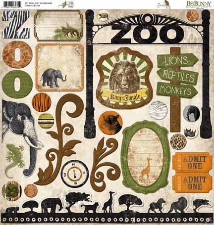 Zoology Adhesive Chipboard 12