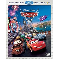 Cars 2 (Five-Disc Combo: Blu-ray 3D / Blu-ray / DVD / Digital Copy)