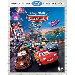 Cars 2 - 5-Disc BD Combo Pack (3D BD+2D BD Feature + 2D BD Bonus +DVD+Digital Copy) [Blu-ray]