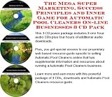 The Mega Super Marketing, Success Principles and Inner Game for Automatic Pool Cleaners On-line Businesses 3 CD Pack