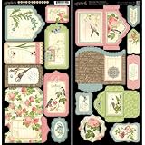 Graphic 45 Botanical Tea Tags and Pockets for Scrapbooking