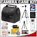 Fuji FinePix Digital Camera Accessory Kit with Case + 8GB SD Card & Tripod for AV200, AV250, AV350, F80EXR, F300EXR, F500EXR, F550EXR, JX250, JZ300, JZ500, S1800, S2000HD, S2500HD, S2950, S3200, S4000 & X100