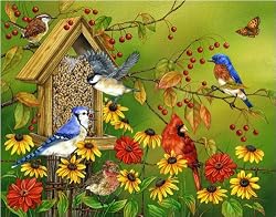 Fall Feast 1000 pc Jigsaw Puzzle by White Mountain